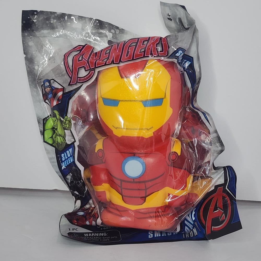 Marvel Avengers Smash Foamie Iron Man Slow Release Foam Toy JA-RU 6821C 9in